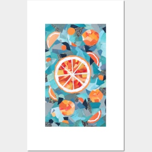 Teal Oranges Posters and Art